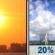 Tuesday: Mostly Sunny then Slight Chance Showers And Thunderstorms